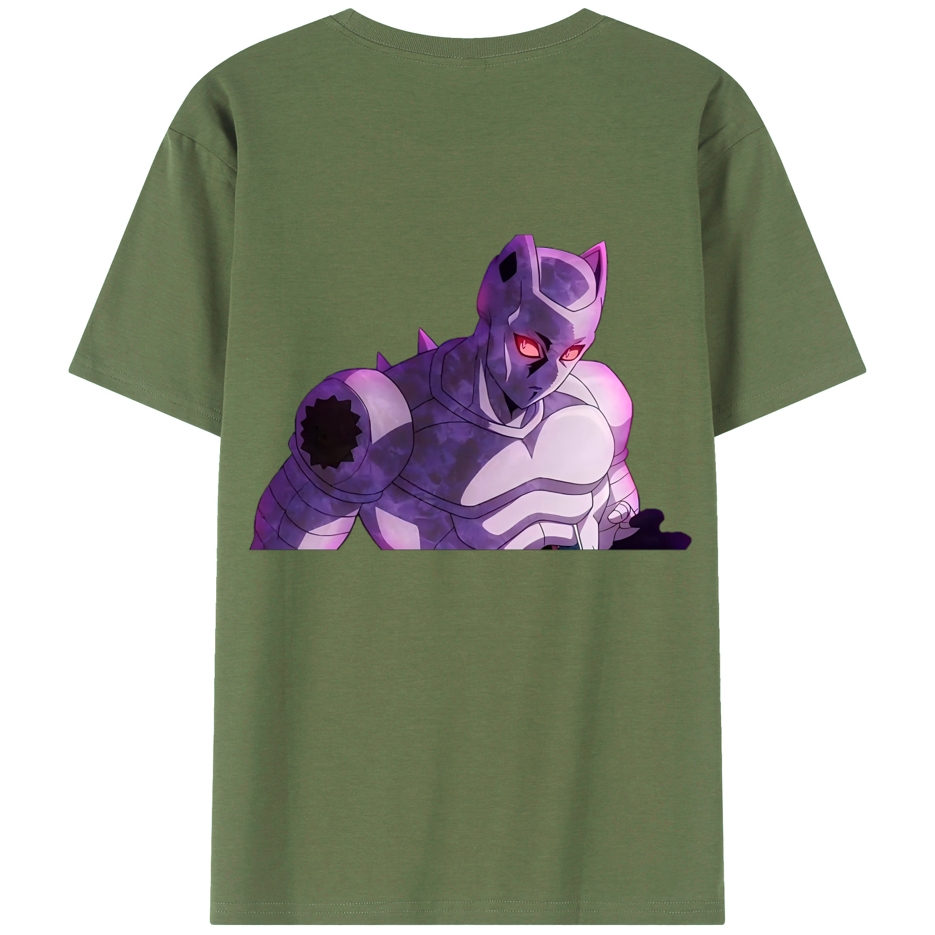 （画像用） ジョジョの奇妙な冒険 きら よしかげ JoJo's Bizarre Adventure Kira Yoshikage 綿100％ メンズ半袖Tシャツ（バックプリント） 通気性